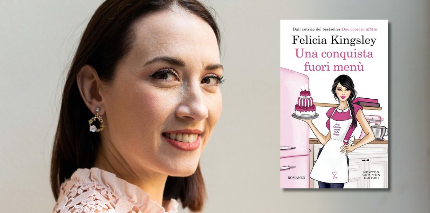 Felicia Kingsley (nella foto di Yuma Martellanz) e il suo nuovo libro Una conquista fuori menù