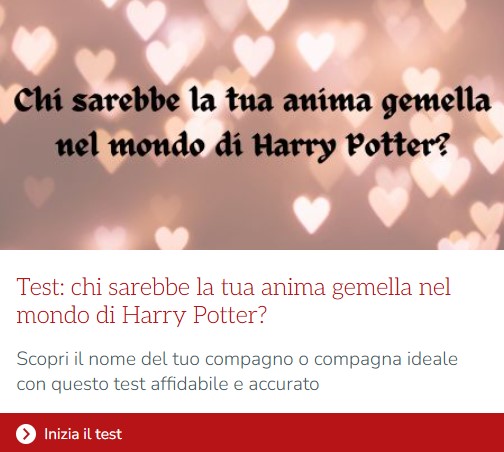 test anima gemella harry potter
