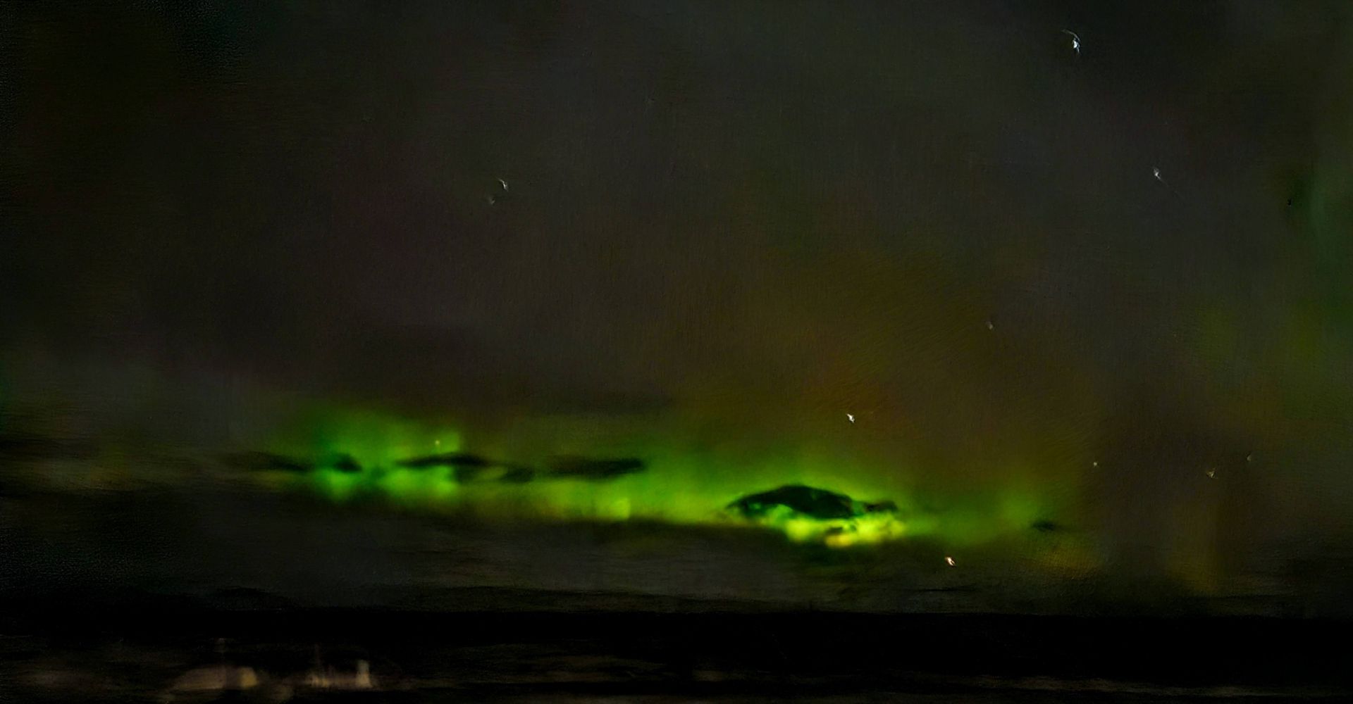 Luci boreali viste nei pressi della capitale islandese