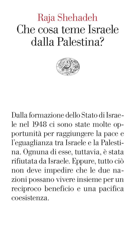 Copertina di "Che cosa teme Israele dalla Palestina?"