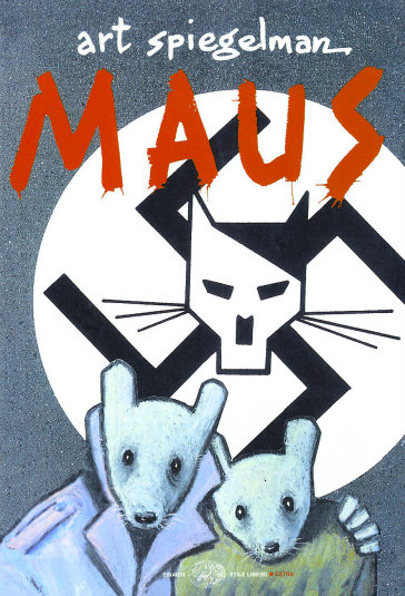 Copertina del libro Maus di Art Spiegelman, esempio di autofiction in forma di graphic novel