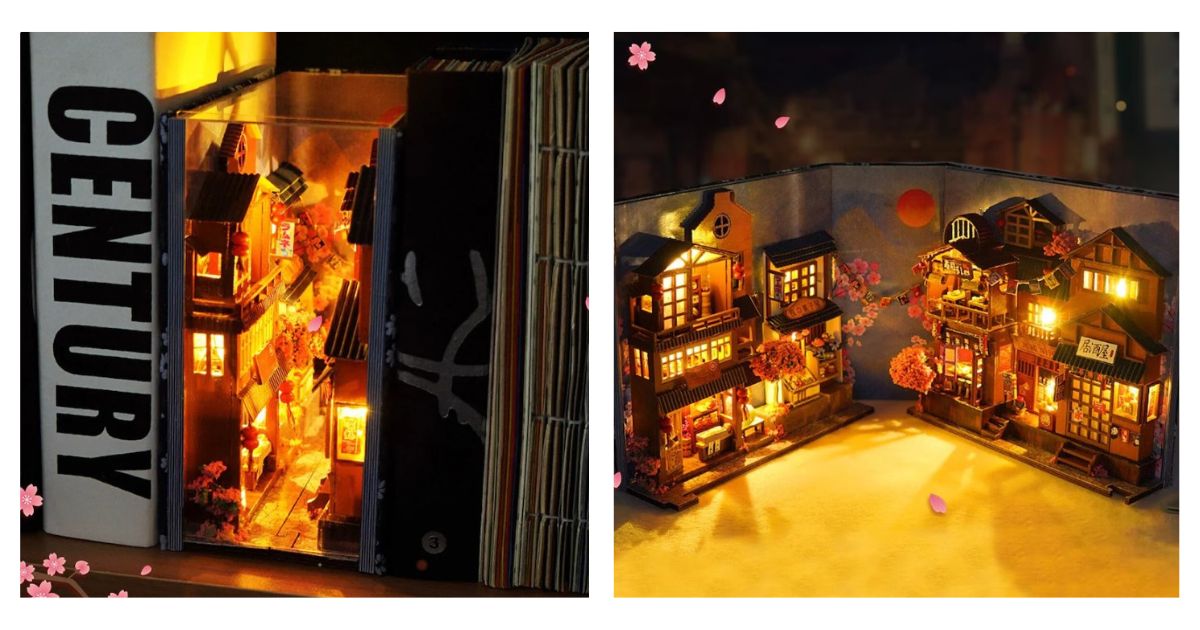 Book nook ispirato al Giappone 