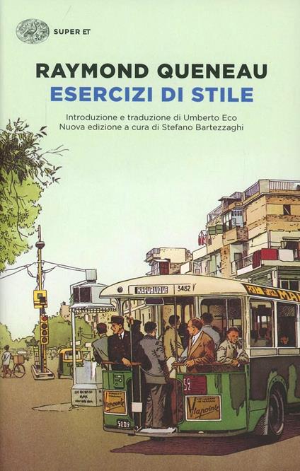 Copertina del libro Esercizi di stile di Raymond Queneau, appartenente al gruppo dell'OuLiPo