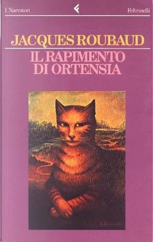 Copertina del libro Il rapimento di Ortensia di Jacques Roubaud, appartenente al gruppo dell'OuLiPo