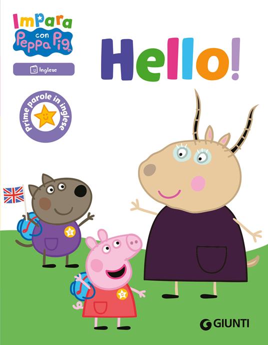 copertina di "Hello! Prime parole in inglese. Impara con Peppa Pig" tra i libri da leggere 2025