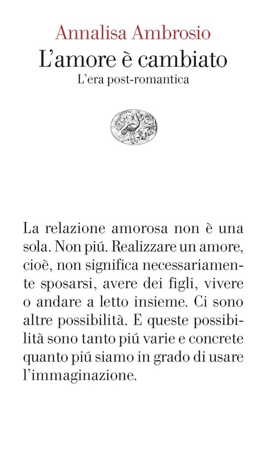 copertina di "L'amore è cambiato", tra i libri da leggere 2025