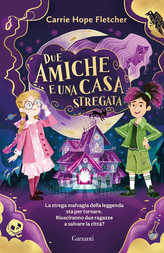 Copertina di "Due amiche e una casa stregata", tra i libri per ragazzi 2025