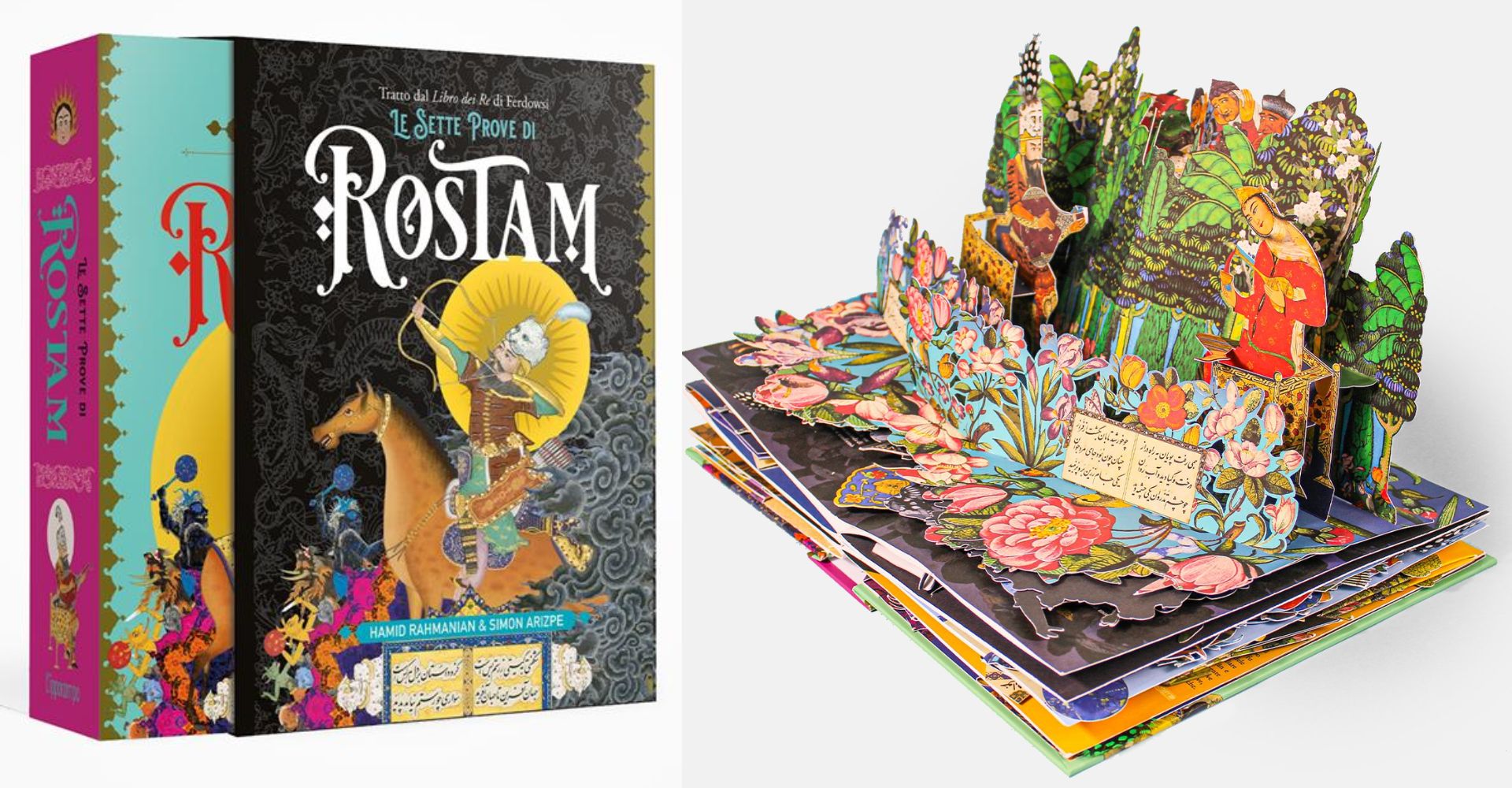 Le sette prove di Rostam di Hamid Rahmanian e Simon Arizpe è uno dei libri animati da leggere