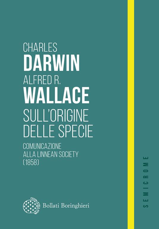 Copertina di Sull'origine delle specie. Comunicazione alla Linnean Society 