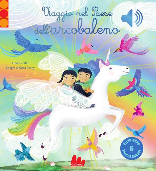 Copertina di "Viaggio nel paese dell'arcobaleno", tra i libri per bambini 2025