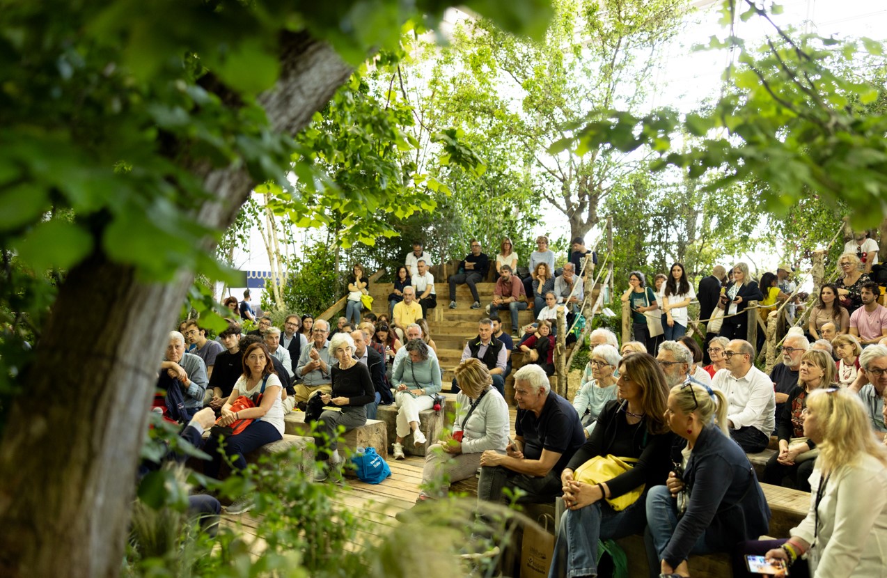 Il Bosco degli Scrittori al Salone del libro nella foto di Cosima Maffione