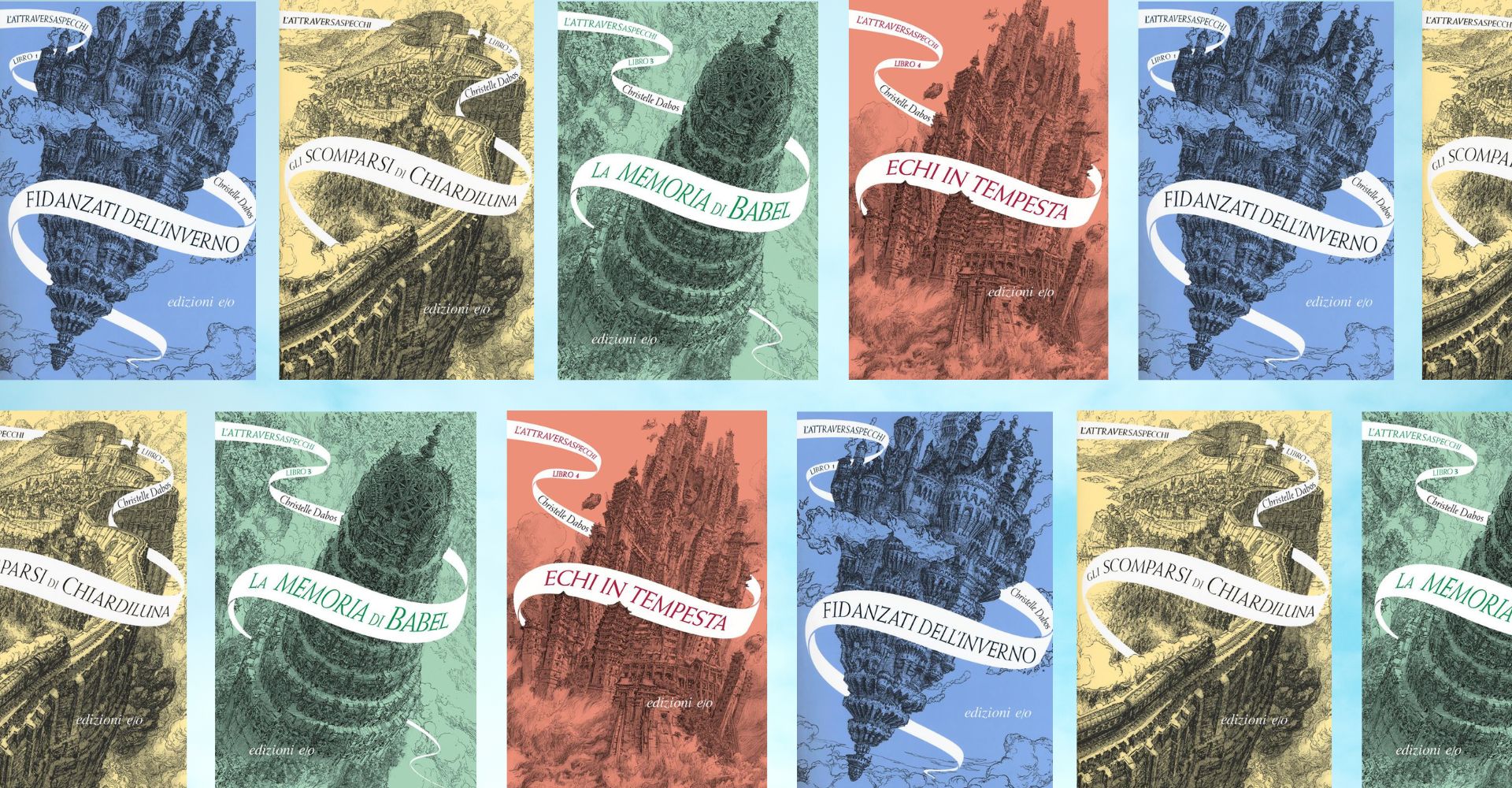 La saga de L'Attraversaspecchi di Christelle Dabos, queste sono le copertine