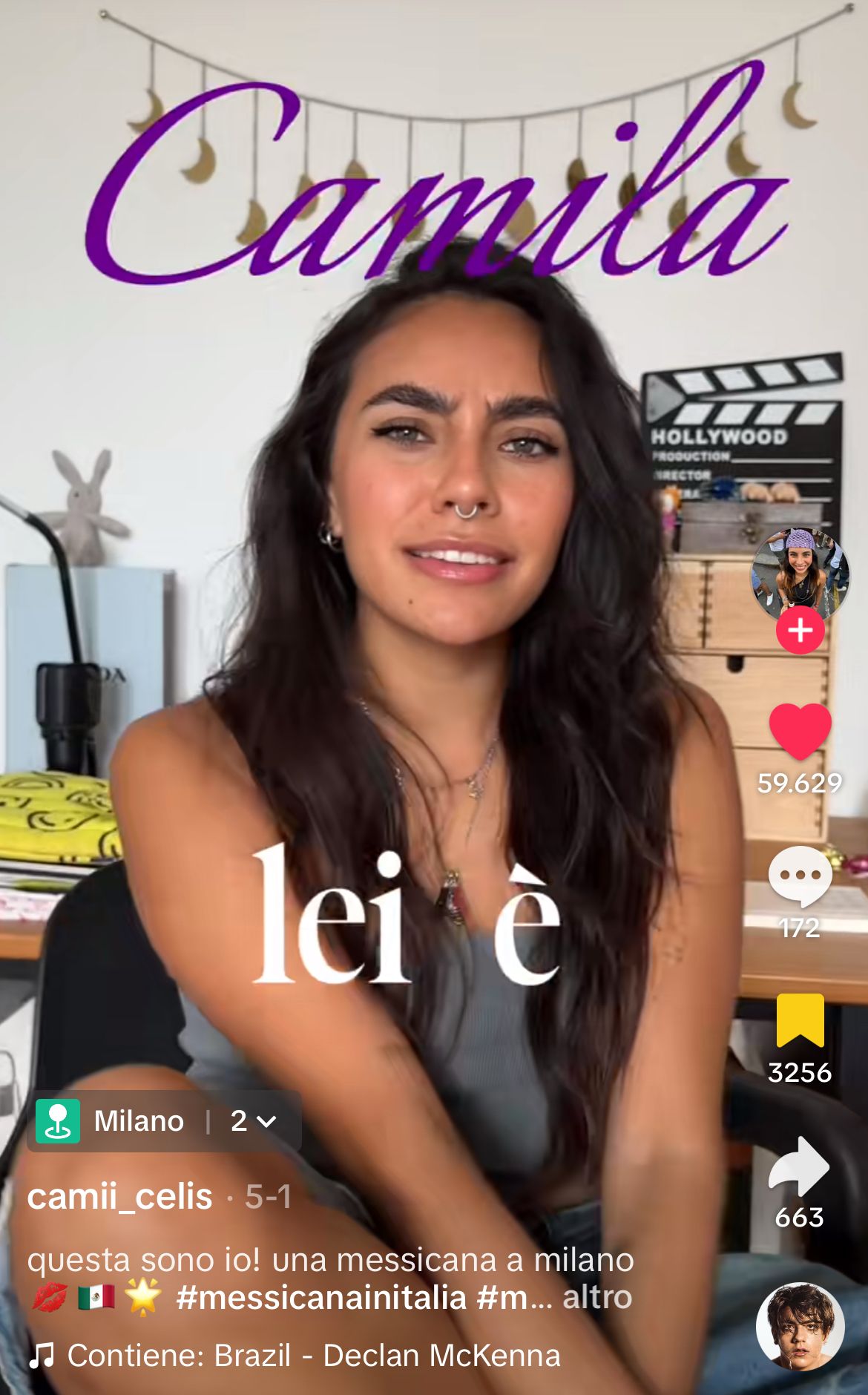 Screenshot di un video TikTok in cui viene utilizzato il voice over del #narratortrend