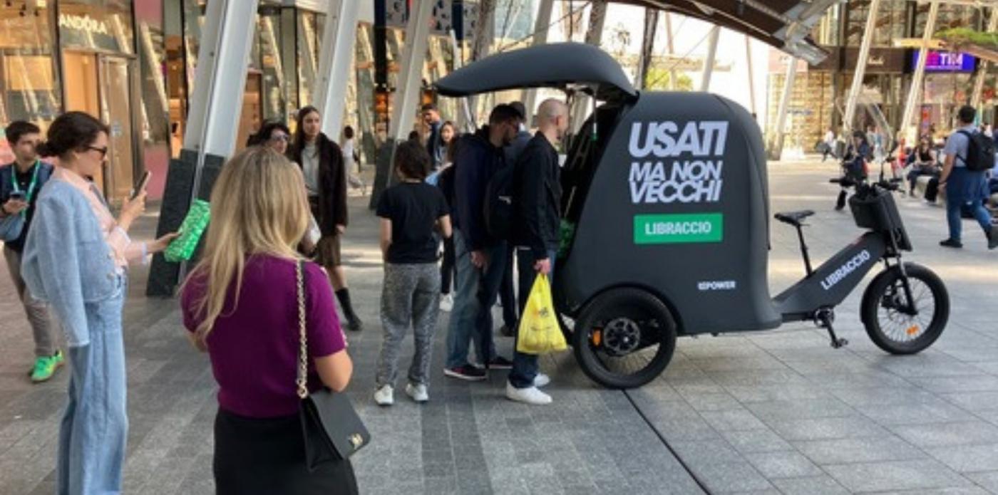 La cargo bike di Libraccio a Milano
