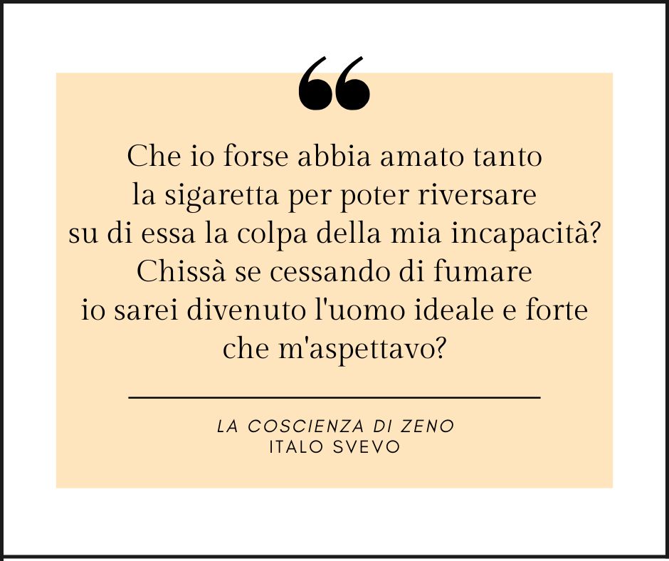Una famosa citazione tratta da La coscienza di Zeno di Italo Svevo