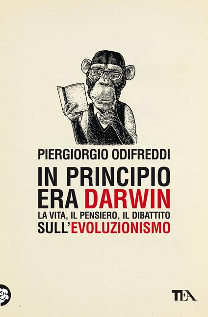 copertina del libro di divulgazione in principio era darwin