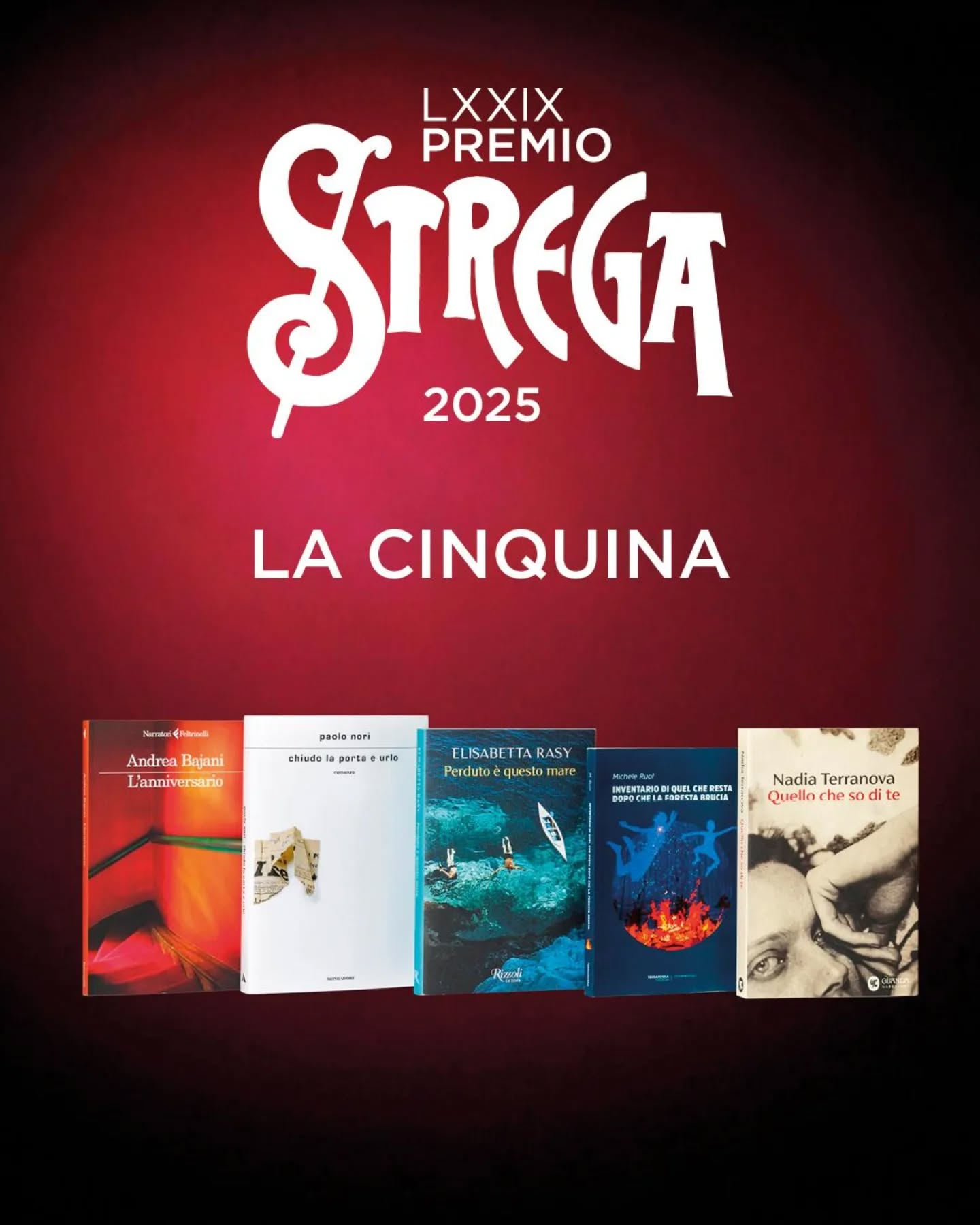 libri cinquina premio strega 2025