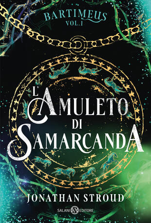 L'amuleto di Samarcanda di Jonathan Stroud. La copertina del primo volume della Saga di Bartimeus