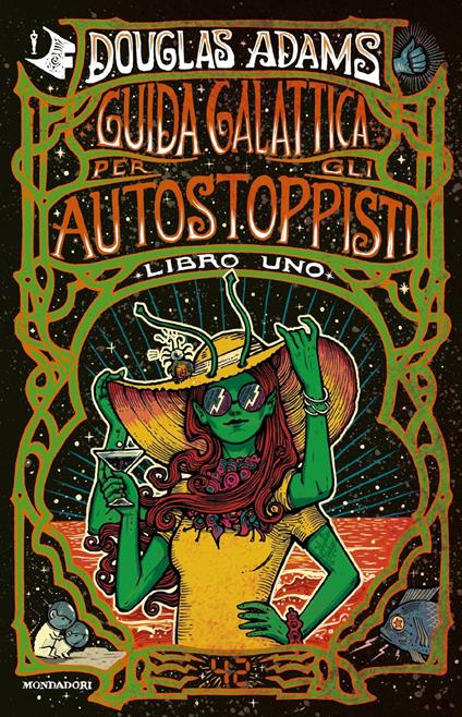 copertina del libro di fantascienza umoristico guida galattica per gli autostoppisti