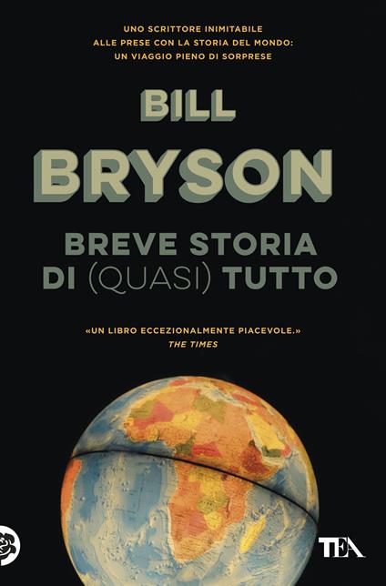 copertina del libro di divulgazione breve storia di quasi tutto di bill bryson