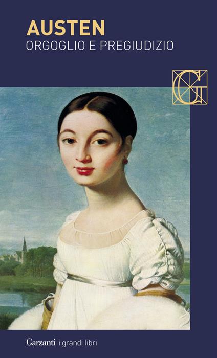 Copertina di "Orgoglio e pregiudizio" di Jane Austen, tra i romanzi che affrontano il tema del primo amore
