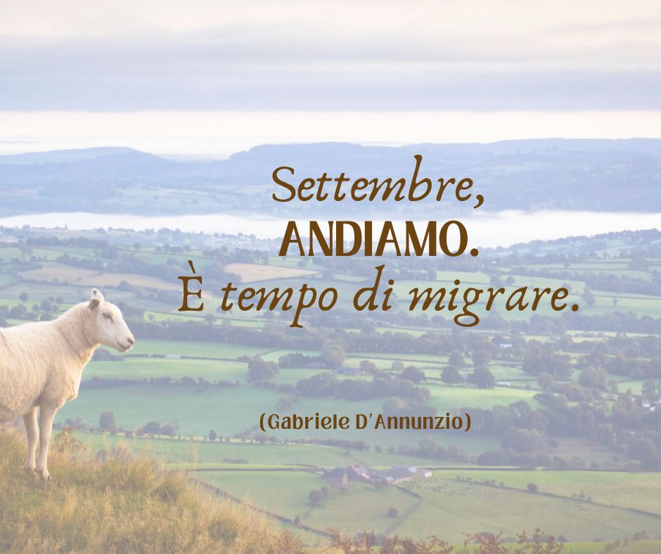 Una delle frasi sull'autunno più famose della letteratura italiana, tratta dalla poesia "I pastori" di Gabriele D'Annunzio