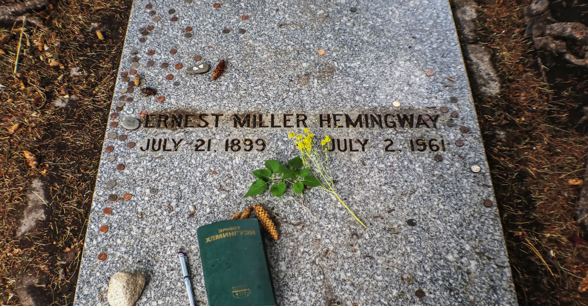 La tomba di Ernest Hemingway a Ketchum (Idaho)