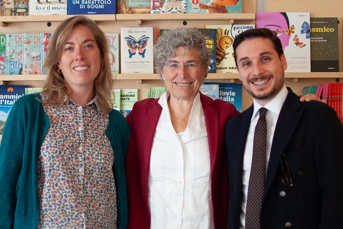 Nell'immagine Miriam Giovanzana con Giulia Rizzo e Andrea Raspanti.