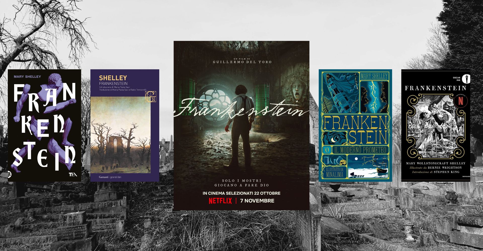 Torna "Frankenstein": nel film di Guillermo del Toro (e in nuove edizioni del classico di Mary Shelley)