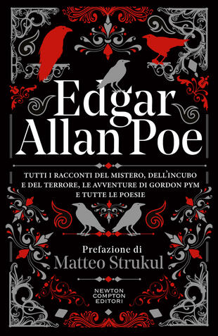 Tutti i racconti del mistero, dell'incubo e del terrore, le avventure di Gordon Pym e tutte le poesie di Edgar Allan Poe, l'immagine di copertina