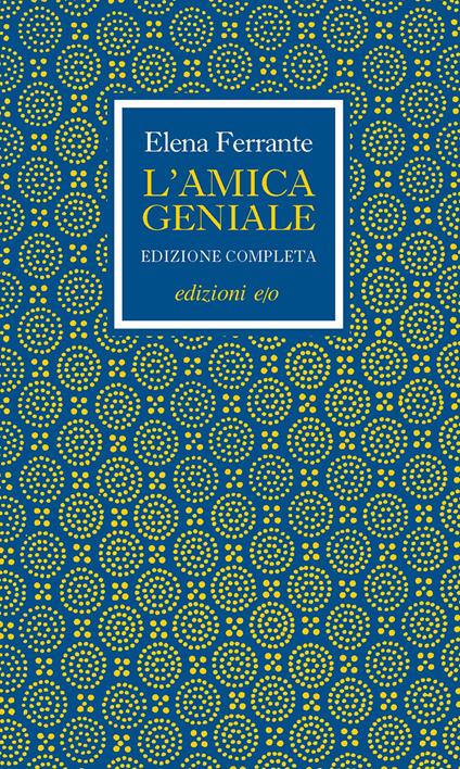 copertina del cofanetto del libro l'amica geniale di elena ferrante