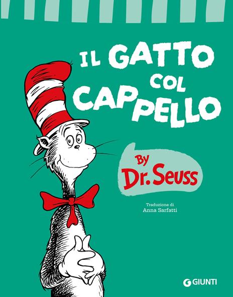 copertina del libro il gatto col cappello, di cui si attende un film di animazione a febbraio 2026