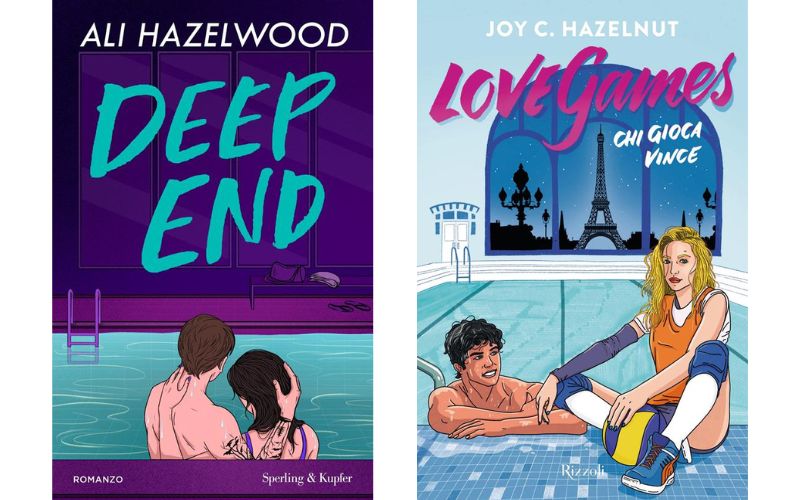 copertine di Deep end e di Love games - chi gioca vince