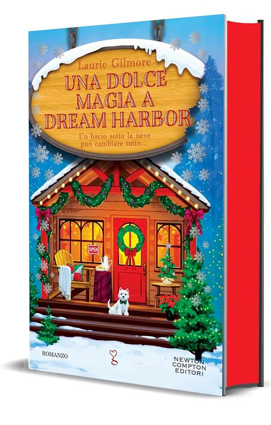Copertina del romanzo cozy e natalizio Una dolce magia a Dream Harbor