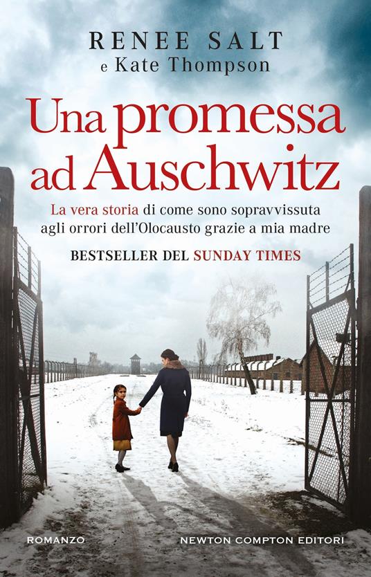 copertina di Una promessa ad Auschwitz di Salt e Kate Thompson, libri Giorno della Memoria 2026