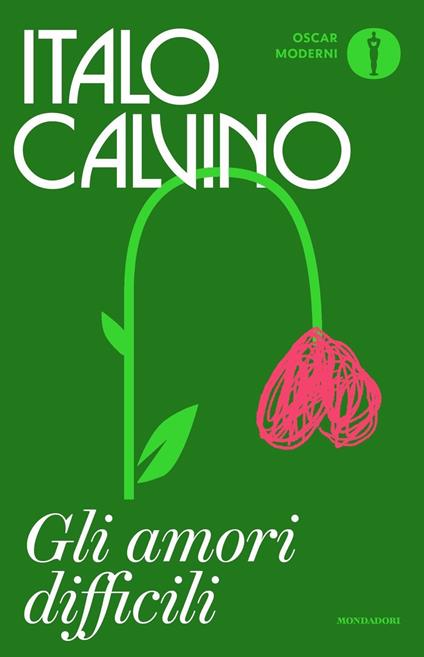 Copertina del libro Gli amori difficili di Italo Calvino