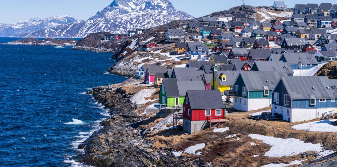 Paesaggio della costa della Groenlandia