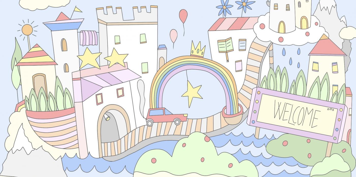 Immagine di copertina del percorso sulle città immaginarie. Realizzata da Stefano Risso