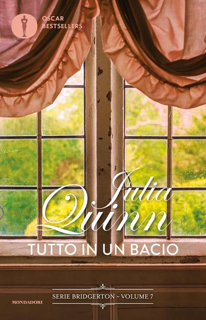 copertina del libro tutto in un bacio, settimo volume della serie bridgerton