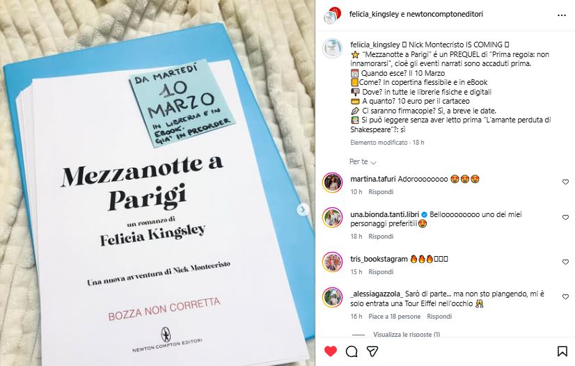 Annuncio Felicia Kingsley