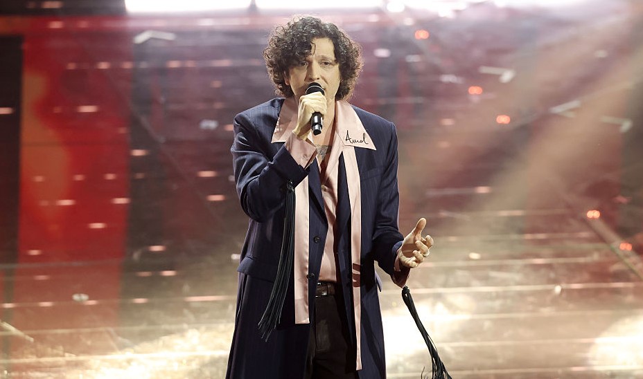Ermal Meta a Sanremo 2026 nella foto GettyEditirial 25-2-2026