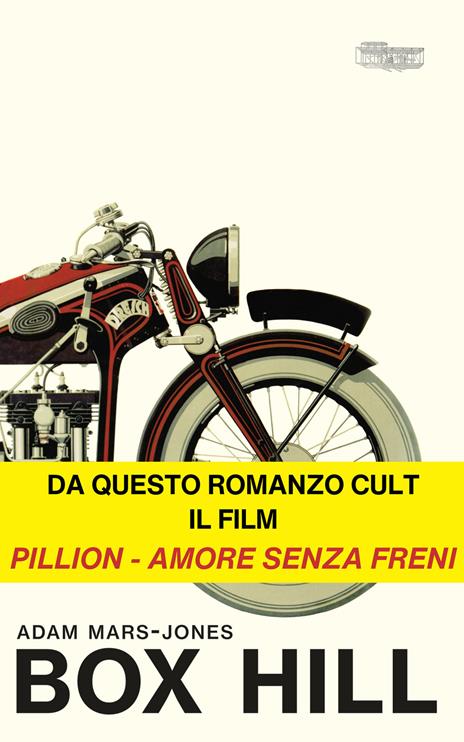 copertina del libro box hill, da cui nel 2026 è tratto il film pillion, amore senza freni
