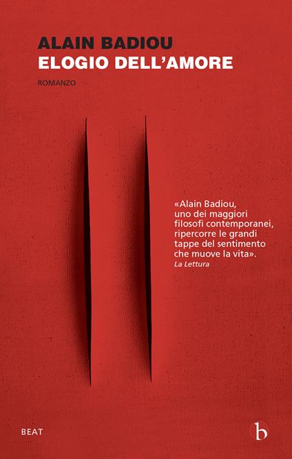 copertina del libro elogio dell'amore di alain badiou