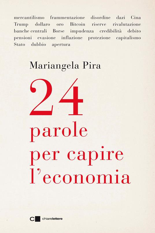 copertina di 24 parole per capire l'economia, libri ultime uscite primavera 2026