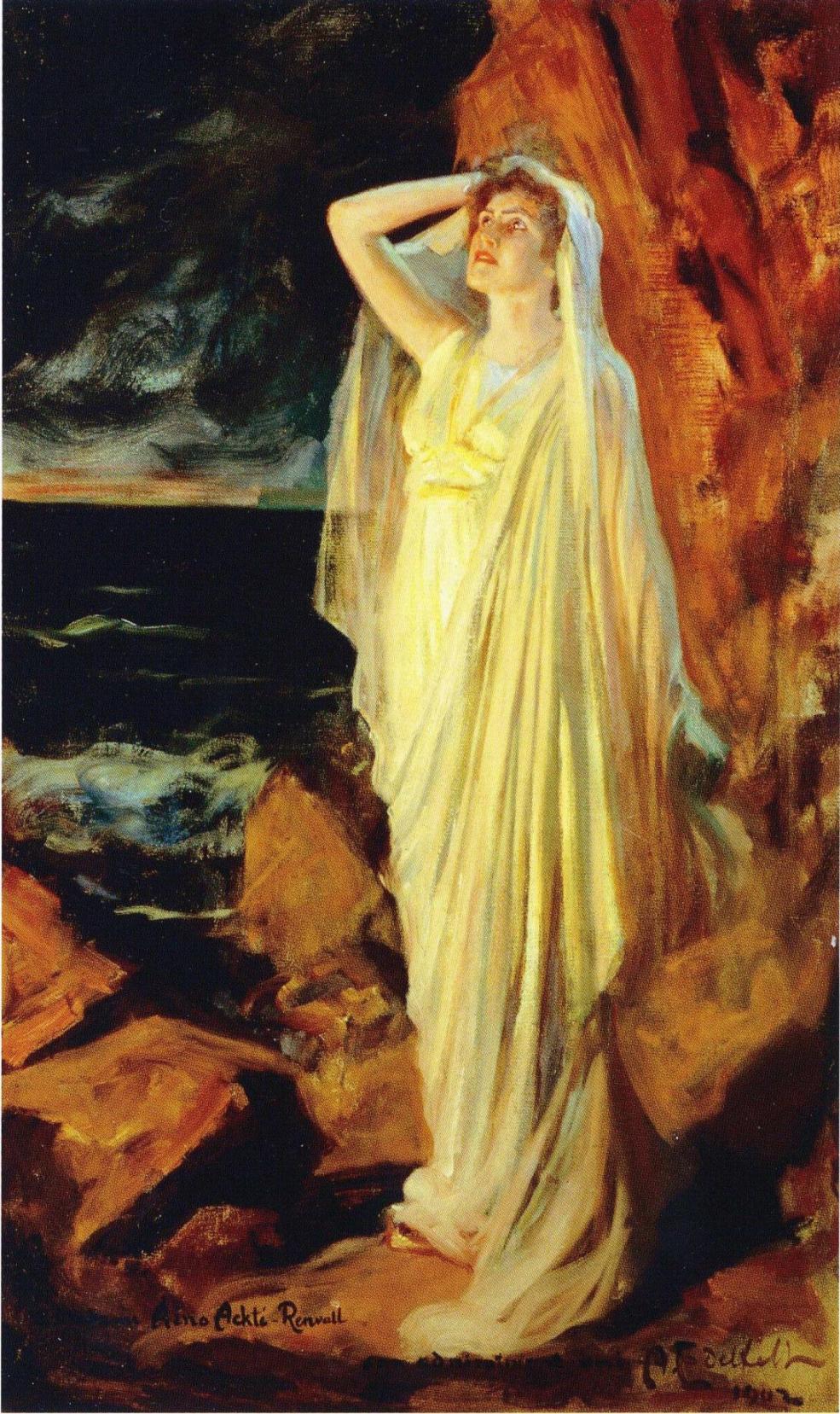 Aino Ackté as Alcestis on the Banks of the Styx, Albert Edelfelt (olio su tela, 1902, Ateneum di Helsinki)