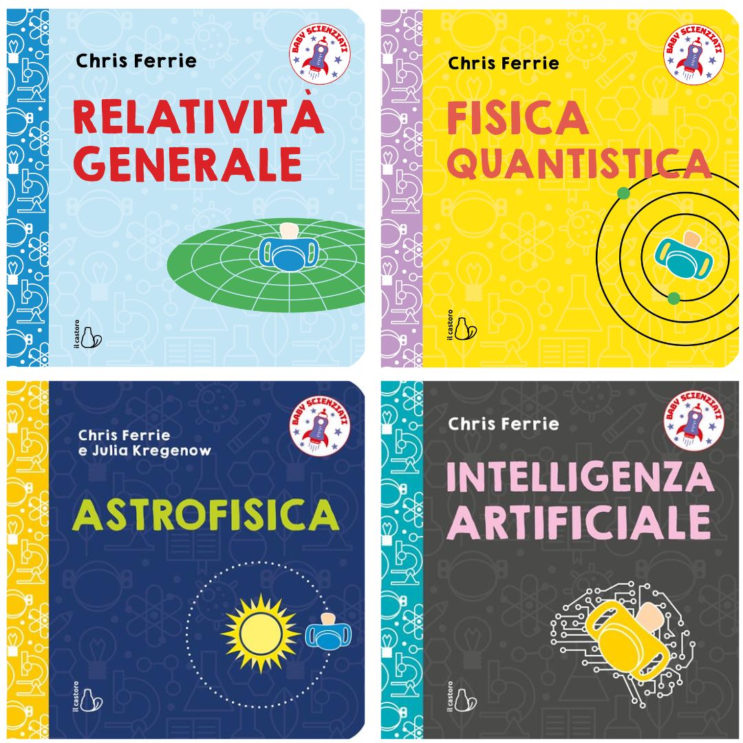 copertine Collana Baby Scienziati, libri per bambini 2026