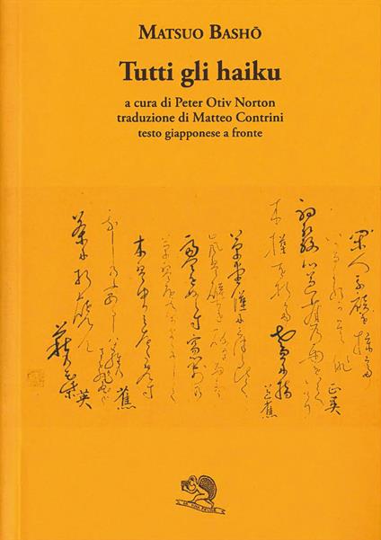 Copertina del libro Tutti gli haiku di Matsuo Bashô