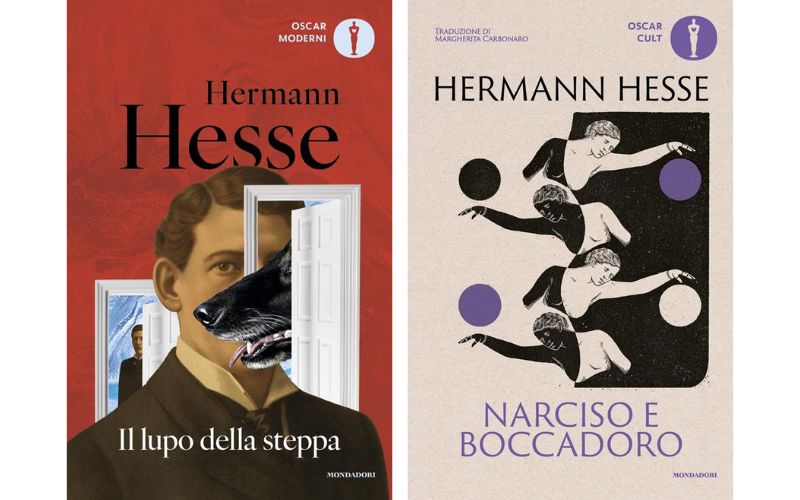 Edizioni Oscar Mondadori di Il lupo della steppa e Narciso e Boccadoro (tra i libri di Hermann Jesse)