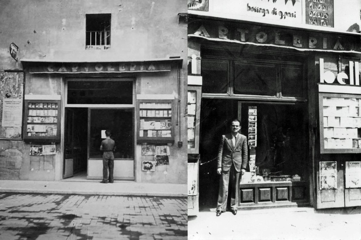 Alcune foto storiche libreria Paci La tifernate