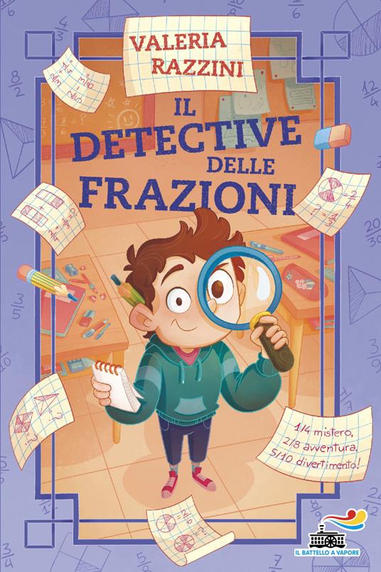 copertina di Il detective delle frazioni, libri per bambini 2026